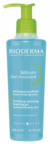 BIODERMA product photo, Sebium Gel moussant F200ml, shower foaming gel for oily skin